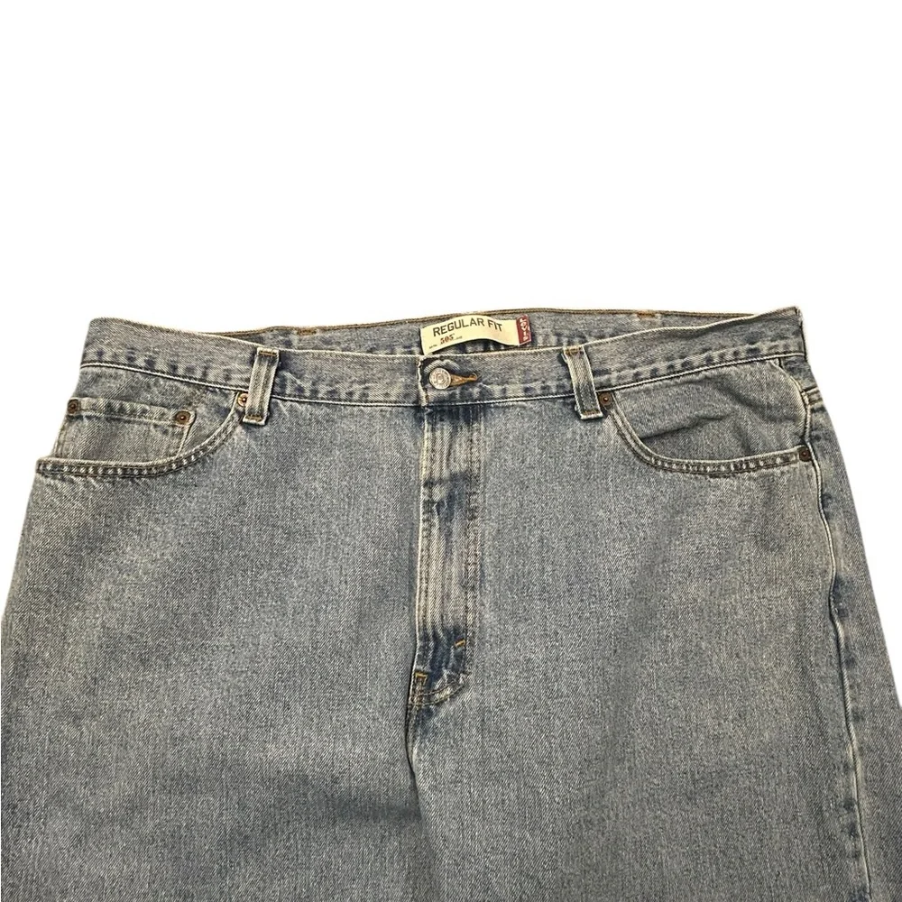Levi's‎ 505 VTG Men's Regular Fit Straight Leg Light Wash Blue Jeans 42/32